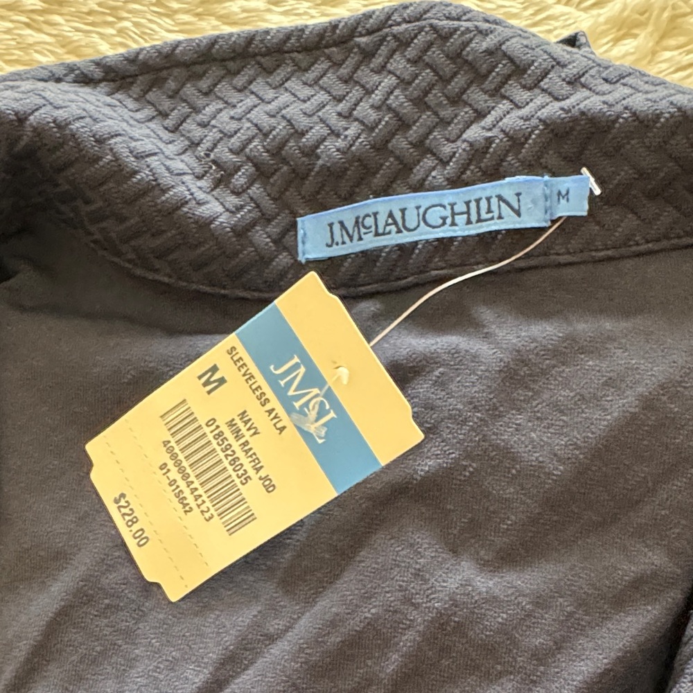 NWT J. McLaughlin Navy Sleeveless Dress - Picture 5 of 7